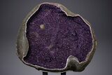 Dark Purple Amethyst Geode with Stand - Amazing Display #351511-2
